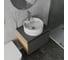 Комплект Bauedge тумба Bau Dream Blackwood графит 60, 1 ящик, раковина круглая накладная BAU Element D41, мрамор, смеситель Hotel Dream, нерж. сталь, выпуск к BD3062 7