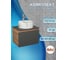Комплект Bauedge тумба Bau Dream Blackwood графит 60, 1 ящик, раковина круглая накладная BAU Element D41, мрамор, смеситель Hotel Stil, нерж. сталь BD3052 2