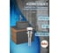 Комплект Bauedge тумба Bau Dream Blackwood графит 60, 1 ящик, раковина круглая BAU Element D41, темно-серая, смеситель Hotel Dream, нерж. сталь, выпуск клик к BD2861 2