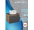 Комплект Bauedge тумба Bau Dream Blackwood графит 60, 1 ящик, раковина круглая накладная BAU Element D41, мрамор, смеситель Hotel Dream Black, черный матовый BD3055 2
