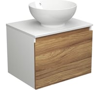 Тумба с раковиной Bauedge Bauedge (тумба подвесная под раковину Bau Dream Blackwood 60 + раковина чаша накладная BAU Dream D41, белая) BD1629