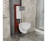 Комплект BAU 6 в 1 Bauedge: усиленная инсталляция BAU IDEAL, унитаз подвесной Creo Ceramique PROJECT 355х490х375 с быстросъемным сиденьем микролифт, клавиша BAU Light антивандальная, нерж. сталь хром E458103-PR1100N-E00105 3