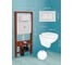 Комплект BAU 6 в 1 Bauedge: усиленная инсталляция BAU IDEAL, унитаз подвесной Creo Ceramique PROJECT 355х490х375 с быстросъемным сиденьем микролифт, клавиша BAU Light антивандальная, нерж. сталь брашированная E458103-PR1100N-E00107 11