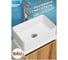 Раковина накладная на столешницу Bauedge BAU Mini прямоугольная, 38x24, белая, смеситель для раковины высокий Diadonna Dream, латунь, хром BH1033 2
