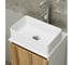 Раковина накладная на столешницу Bauedge BAU Mini прямоугольная, 38x24, белая, смеситель для раковины высокий Diadonna Dream, латунь, хром BH1033 6