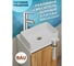 Раковина накладная на столешницу Bauedge BAU Mini прямоугольная, 38x24, белая, смеситель для раковины высокий Diadonna Dream, латунь, выпуск клик-клак, хром BH1035 2