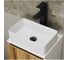 Раковина накладная на столешницу Bauedge BAU Mini прямоугольный, 38x24, белая, смеситель для раковины высокий Potato Black, черный BH1070 6