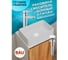 Раковина накладная на столешницу Bauedge BAU Mini прямоугольная, 38x24, белая, смеситель для раковины высокий Potato Hotel, выпуск клик-клак, белый BH1036 2