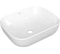 Тумба с раковиной и выпуском Bauedge (тумба подвесная Bau Dream 60 + раковина BAU Stil 50x40, белая, выпуск клик-клак, черный) BD1623