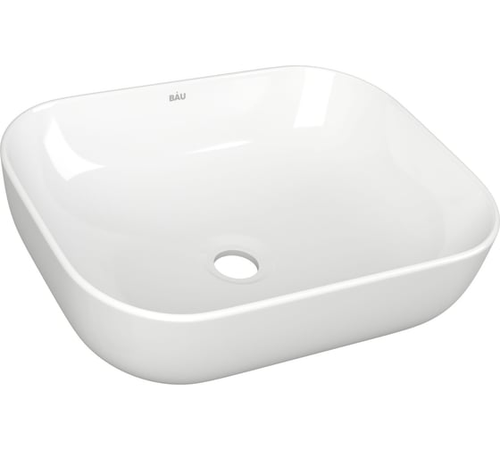 Тумба с раковиной и выпуском Bauedge (тумба подвесная Bau Dream 60 + раковина BAU Stil 50x40, белая, выпуск клик-клак, черный) BD1623