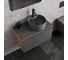 Комплект Bauedge тумба Bau Dream Blackwood графит 80, раковина круглая BAU Element D41, темно-серая, смеситель Hotel Dream, черный выпуск клик-клак черный BD2890 8