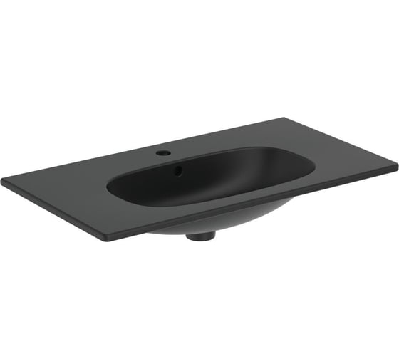 Мебельный умывальник Ideal Standard TESI 80 1 отверстие, черный, б/к T3509V3 023-6714