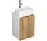 Комплект для ванной Bauedge Bau Dream тумба Bau Dream Blackwood 40, раковина BAU Mini 38x24, смеситель для раковины Diadonna Dream, латунь, хром BD1155 1