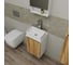 Комплект для ванной Bauedge Bau Dream тумба Bau Dream Blackwood 40, раковина BAU Mini 38x24, смеситель для раковины Potato Hotel, выпуск клик-клак, хром BD1156 2