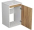 Комплект для ванной Bauedge Bau Dream тумба Bau Dream Blackwood 40, раковина BAU Mini 38x24, смеситель для раковины Potato Hotel, выпуск клик-клак, хром BD1156 4