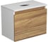 Комплект для ванной Bauedge Bau Dream тумба Bau Dream Blackwood 50, раковина BAU Mini 38x24, смеситель для раковины Diadonna Dream, латунь, выпуск клик-клак, белый BD1269 3