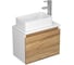 Комплект для ванной Bauedge Bau Dream тумба Bau Dream Blackwood 50, раковина BAU Mini 38х24, смеситель для раковины Diadonna Dream, латунь, хром BD1265 1