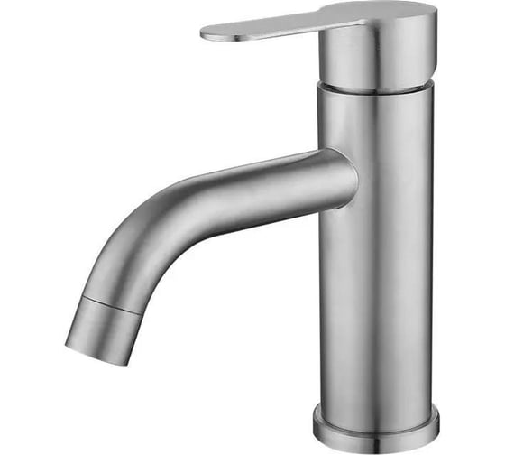Раковина накладная со смесителем Bauedge ( BAU Element D41, темно-серый матовый + смеситель Dream, нержавеющая сталь) YBD2568