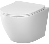 Инсталляция AM.PM ErgoFit с клавишей глянцевый хром, с подвесным унитазом Like Aquaspin, с сиденьем микролифт IS110351.801900