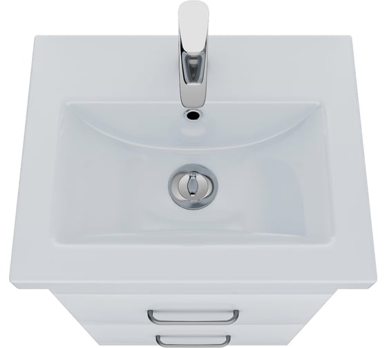 Напольная тумба с умывальником IDDIS New Custo 50 см, белая NCU50W0i95K