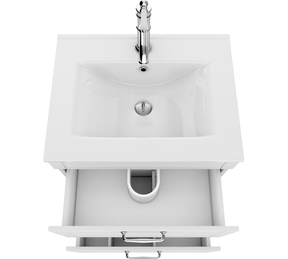 Напольная тумба с умывальником IDDIS Oxford 60 см, белая OXF60W0i95K