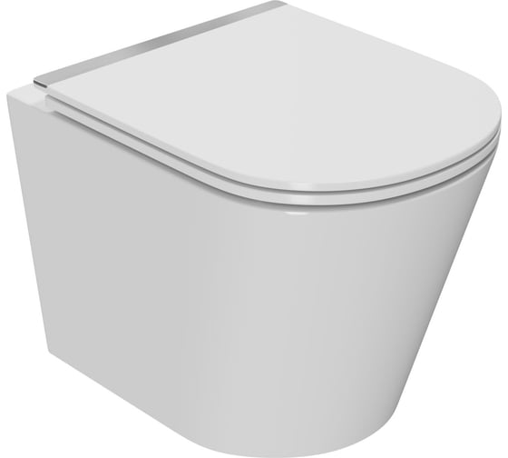 Комплект Bauedge BAU 6 в 1: инсталляция BAU PRO, унитаз подвесной безободковый Bau Nimb LUX, быстросъемное тонкое сиденье дюропласт микролифт с нержавеющей вставкой, клавиша BASIC хром Q111300-BK0001-LUX-01.02.19