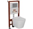 Комплект Bauedge BAU 6 в 1: инсталляция BAU PRO, унитаз подвесной безободковый Bau Stil, быстросъемное тонкое сиденье дюропласт микролифт, клавиша Omega хром Q111300-BS0001-01.02.10 1