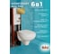 Комплект BAU 6 в 1 Bauedge: инсталляция BAU PRO, унитаз подвесной Rio Luxe 52х35 сиденье микролифт, клавиша BAU Stil, золото Q111300-30745-Q00013 6