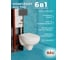 Комплект BAU 6 в 1 Bauedge: инсталляция BAU PRO, унитаз подвесной Rio Luxe 52х35 сиденье микролифт, клавиша BAU Soul черная матовая Q111300-30745-Q00015 6