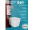 Комплект BAU 6 в 1 Bauedge: инсталляция BAU PRO, унитаз подвесной безободковый OWL Vatter Ruta-H mini 49x34, сиденье микролифт, клавиша Bau Gun Grey, антивандальная, нержавеющая сталь серый металлик Q111300-OWLT190403-Q00017 8