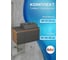 Комплект Bauedge: тумба Bau Dream Blackwood графит 80, раковина BAU Cerama 48х37 темно-серая BD2891 4