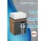 Тумба Bauedge Bau Dream Blackwood 35 с ящиком, графит, раковина BAU Cerama Mini 33x28, белая, выпуск клик клак черный SD4416 7