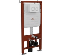 Инсталляция усиленная Bauedge BAU IDEAL, клавиша BAU Strike, белая/хром E458103-E00104