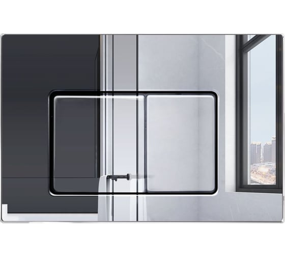 Инсталляция усиленная Bauedge BAU IDEAL, клавиша BAU Light антивандальная, нержавеющая сталь хром E458103-E00105