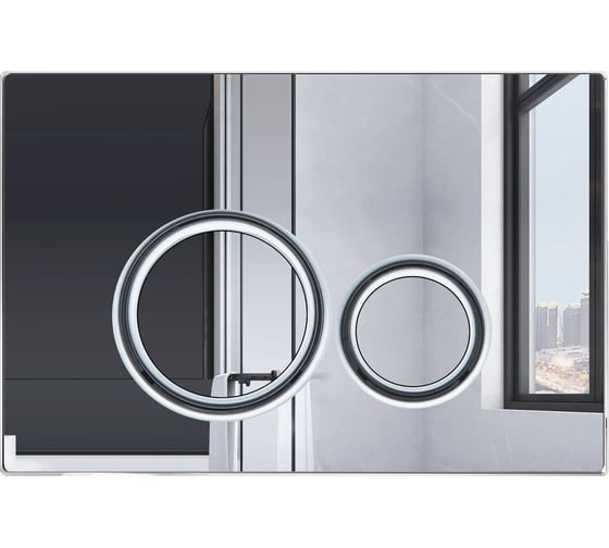 Инсталляция усиленная Bauedge BAU IDEAL, клавиша BAU Wheel антивандальная, нержавеющая сталь хром E458103-E00117
