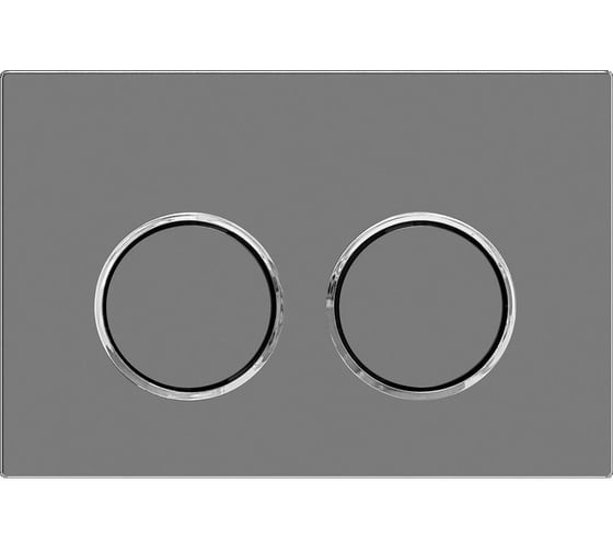 Инсталляция усиленная Bauedge BAU IDEAL, клавиша BAU Round Gun gray, серый металлик E458103-E00114