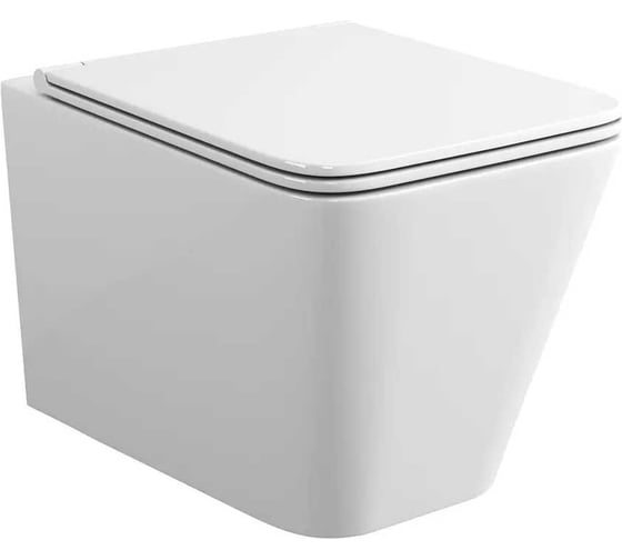 Комплект Bauedge BAU 6 в 1: инсталляция Delice с клавишей Aura, унитаз безободковый BAU Stil, сиденье быстросъемное дюропласт микролифт, крепления, шумоизоляция BS0001-DLR_000004