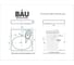 Комплект Bauedge BAU 4 в 1: раковина над стиральной машиной BAU Nimb 60х55, литьевой мрамор, кронштейны, сифон и смеситель Dream Black, черный XMY0014 5