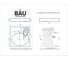 Комплект Bauedge BAU 4 в 1: раковина над стиральной машиной BAU Nimb 60х60, литьевой мрамор, кронштейны, сифон и смеситель Hotel Black, черный XMY0093 5