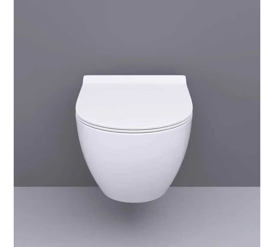 Комплект Bauedge Bau 6 в 1: инсталляция Delice с клавишей Nimb, унитаз безободковый Bau Dream PRO, быстросъемное тонкое сиденье дюропласт микролифт, крепления, шумоизоляция NL0001-PRO-DLR_000002