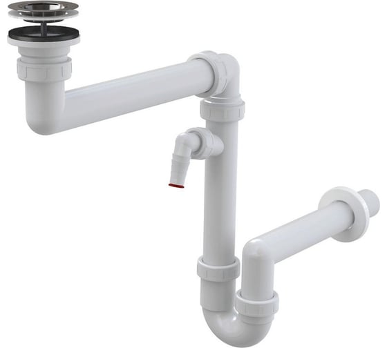 Комплект Bauedge BAU 4 в 1: раковина над стиральной машиной BAU Omega 60х60, литьевой мрамор, антрацит, кронштейны, сифон и смеситель Dream Black, черный XMY0011