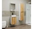 Комплект Bauedge для ванной, 3 предмета (Тумба Bau Dream Blackwood 40, раковина BAU Mini 38x24, смеситель для раковины высокий Hotel Black, черный) BD1524 3