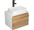 Комплект Bauedge для ванной, 3 предмета (Тумба Bau Dream Blackwood 50, раковина BAU Mini 38x24, смеситель для раковины высокий Hotel Black, черный) BD1536 1