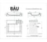 Комплект Bauedge BAU 4 в 1: раковина над стиральной машиной BAU Stil 60х50 литьевой мрамор, кронштейны, сифон и смеситель Hotel Black, черный XMY0089 6