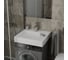 Комплект Bauedge BAU 4 в 1: раковина над стиральной машиной BAU Stil 60х55 литьевой мрамор, кронштейны, сифон и смеситель Hotel Still, нержавеющая сталь XMY0068 2