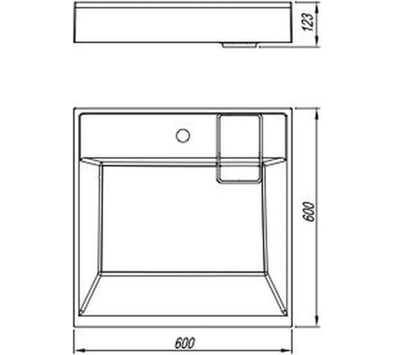 Комплект Bauedge BAU 4 в 1: раковина над стиральной машиной BAU Stil кварцевая, серый металлик, кронштейны, выпуск и смеситель Hotel Black, черный XMY0099