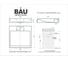 Комплект Bauedge BAU 4 в 1: раковина над стиральной машиной BAU Cerama 60х60 литьевой мрамор, кронштейны, сифон и смеситель Dream Black, черный XMY0012 6