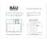 Комплект Bauedge BAU 4 в 1: раковина над стиральной машиной BAU Hotel 60х50 литьевой мрамор, кронштейны, сифон и смеситель Hotel Still, нержавеющая сталь XMY0063 6
