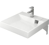 Комплект Bauedge BAU 4 в 1: раковина над стиральной машиной BAU Cerama 60х60, литьевой мрамор, кронштейны, выпуск и смеситель Hotel Still, нержавеющая сталь XMY0124