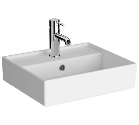 Раковина-чаша Vitra ArchiPlan c отверстием под смеситель, прямоугольная, 45 см, белая 7400B003-0001